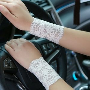 White Lace Wrist Warmers Bracelet Layering Accessory